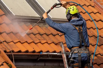 Démoussage et hydrofuge de toiture à Rumont